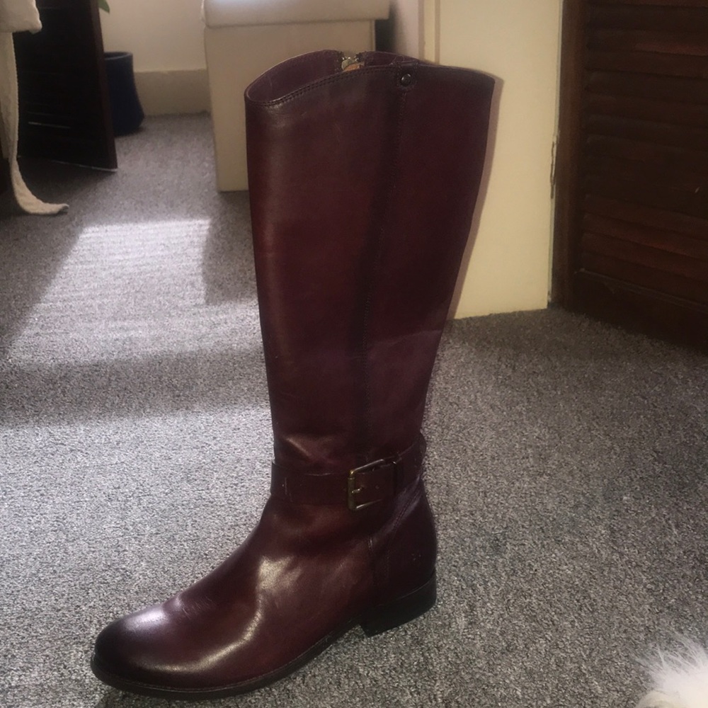 FRYE- Melissa boot sz 8 Wine color